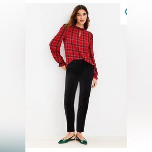Loft Riviera Slim Velvet Pants